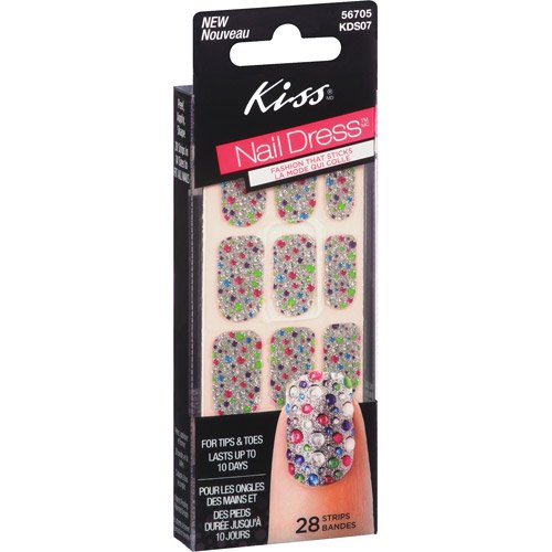 Kiss Products Kiss Nail Dress Fashion Strips, 28 ea