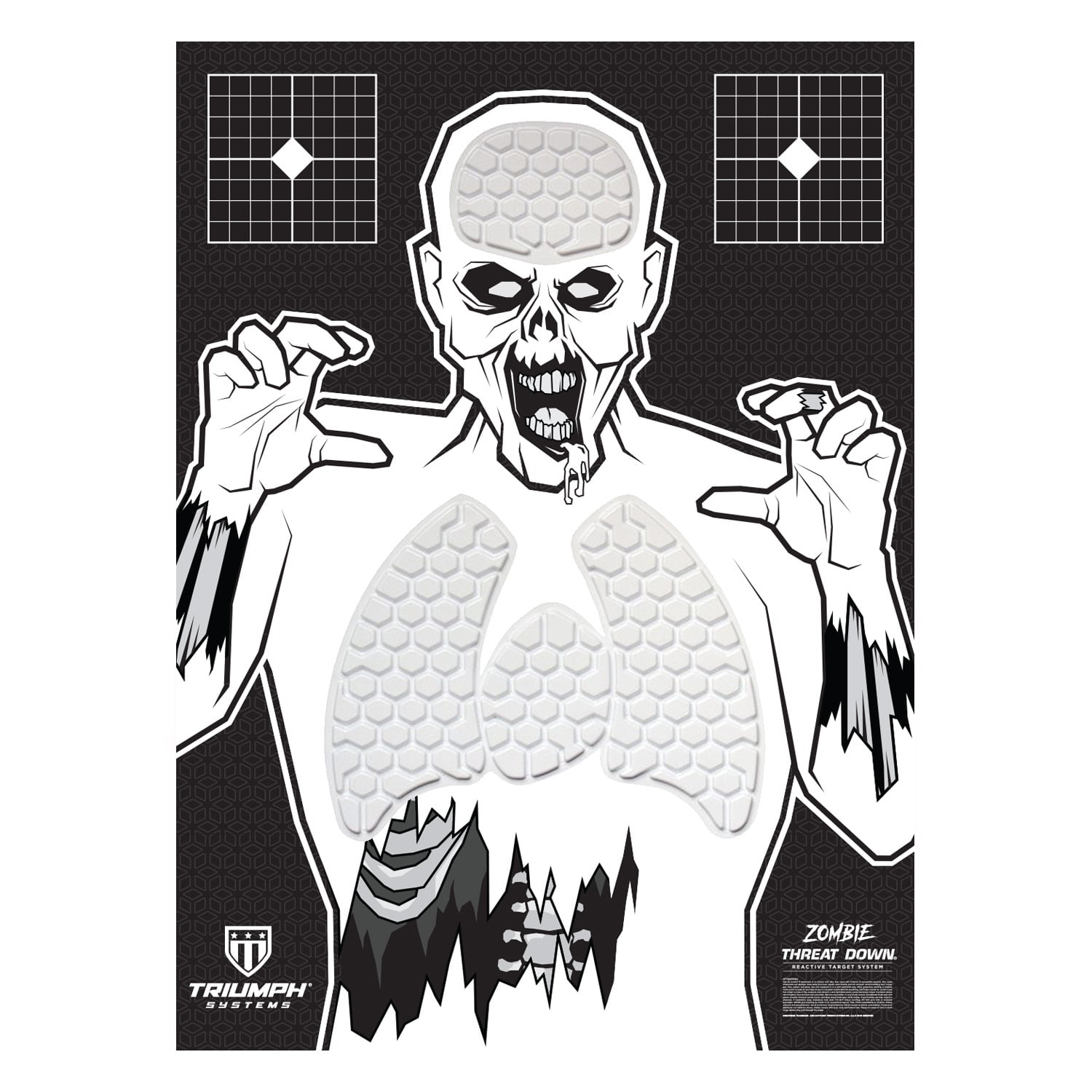 12 Zombie Paper Shooting Targets. 