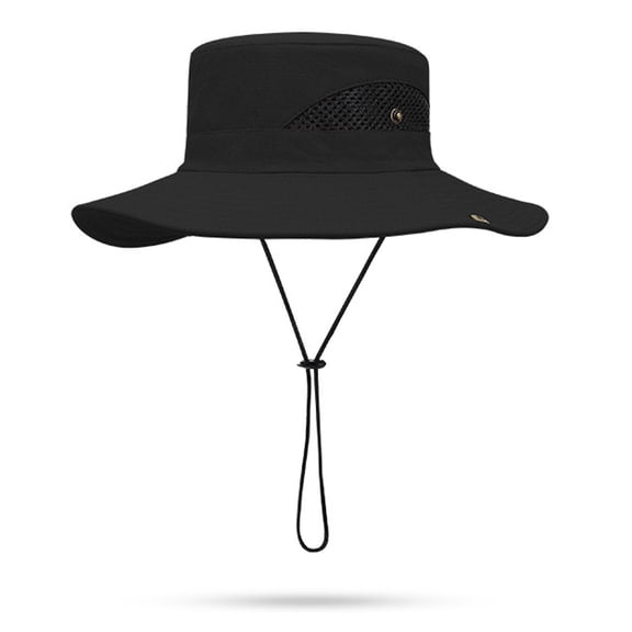 60cm cap circumference polyester sunshade fisherman hat men and women outdoor wear-resistant waterproof big brimmed hat