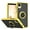 Yellow, variant on TJS for TCL ION Z Phone Case, 360 Degrees Rotating Metal Ring Magnetic Support Kickstand Cover (Black)