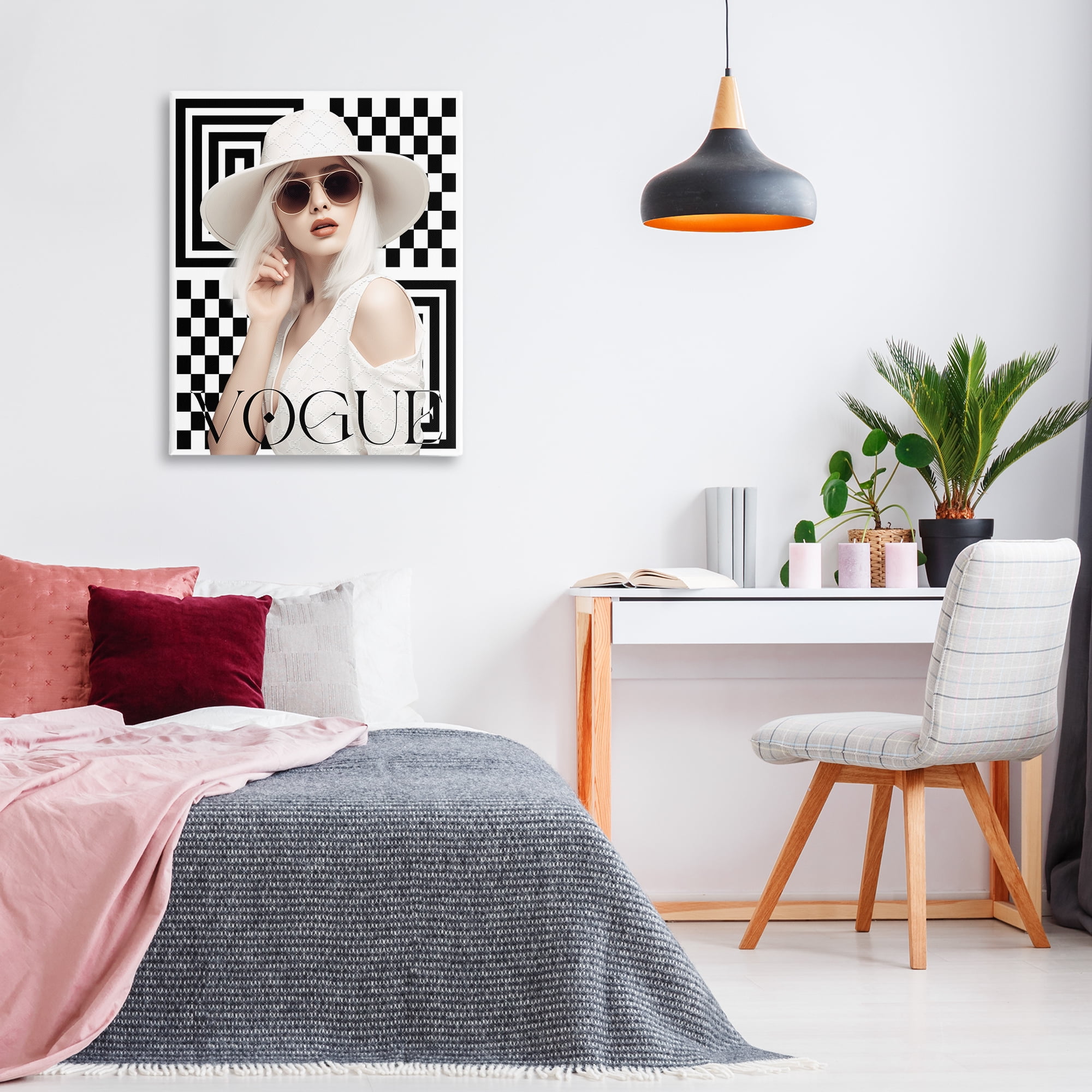 Stupell Industries Mod Elegance Woman Fashion Painting Wrapped Canvas Art Print Wall Art, 30 x 40