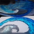 thumbnail image 7 of Sea Wave Acrylic Decorative Platforms - 3 Sizes: 5, 8, and 12 Inch Realistic Wave Design for Home Decor and Gifting, 7 of 7