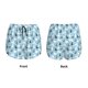 thumbnail image 3 of Balery Black White Gray Rabbit Pantalones cortos deportivos para mujer con forro y dos bolsillos, elásticos, para entrenamiento, gimnasio, yoga-Medium, 3 of 7