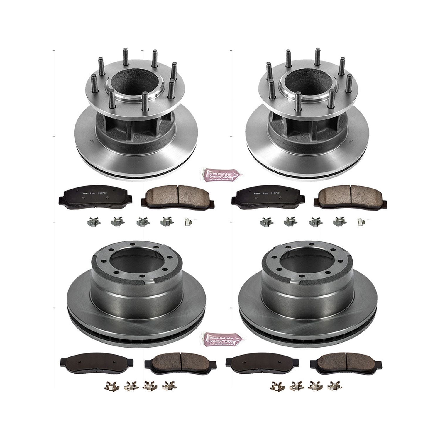 PowerStop Front and Rear Stock Replacement Brake Pad and Rotor Kit Fits: FORD Select Models KOE4034