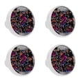 thumbnail image 1 of 4 Pcs Flower Knobs for Kitchen Cabinet Cupboard Dresser Bookcase Drawer Pulls Handles Round Home Decor, 1 of 5