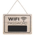 thumbnail image 1 of Wifi Sign Wifi Password Sign Wood Door Sign Wifi Password Pendant for Door, 1 of 4