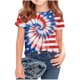 thumbnail image 5 of Odeerbi Chicos Niñas 4 de Julio Camiseta Manga Corta Día de La Independencia Camiseta Gráfica, 5 of 6