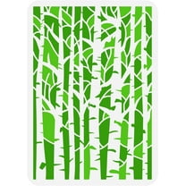 White Birch Painting Stencil 8.3x11.7inch Reusable Tree Trunks Pattern Drawing Template DIY Art Plants Tree Decoration Stencil for Painting on Wood Wall Paper and Furniture