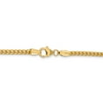 thumbnail image 4 of Real 14kt Yellow Gold 3mm Franco Chain; 18 inch; Lobster (Fancy) Clasp; for Adults and Teens; for Women and Men, 4 of 5