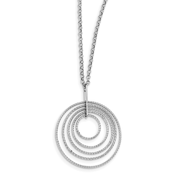 IceCarats 925 Sterling Silver Multi Circles 2 Inch Extension Chain