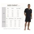 thumbnail image 6 of MINTREUS Men's Pajama Set Short Sleeved V-Neck 2-Piece Pajama Shorts With Pockets Pajamas For Men, 6 of 6