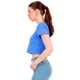 thumbnail image 2 of Playera Crop Básica Manga Corta Para Mujer Quarry Color Azul, 2 of 4
