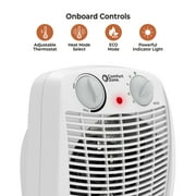 Comfort Zone Fan-Forced Personal Space Heater with Thermostat, White