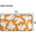 thumbnail image 3 of Dreamtimes Area Rug Halloween Orange Decor Print 39x20 Inches, Small Throw Rug Carpet Anti Slip Elastic Cotton Interlayer for Kitchen Bathroom Living Room Bedroom Stain Resistant Floor Mat, 3 of 6