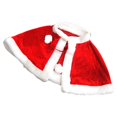 thumbnail image 2 of Matsuzay Mantón rojo de terciopelo con costuras finas, capa navideña para espectáculo y actuación, capa navideña para mujer Kits de decoración para fiestas Capa Niño Niño, 2 of 6