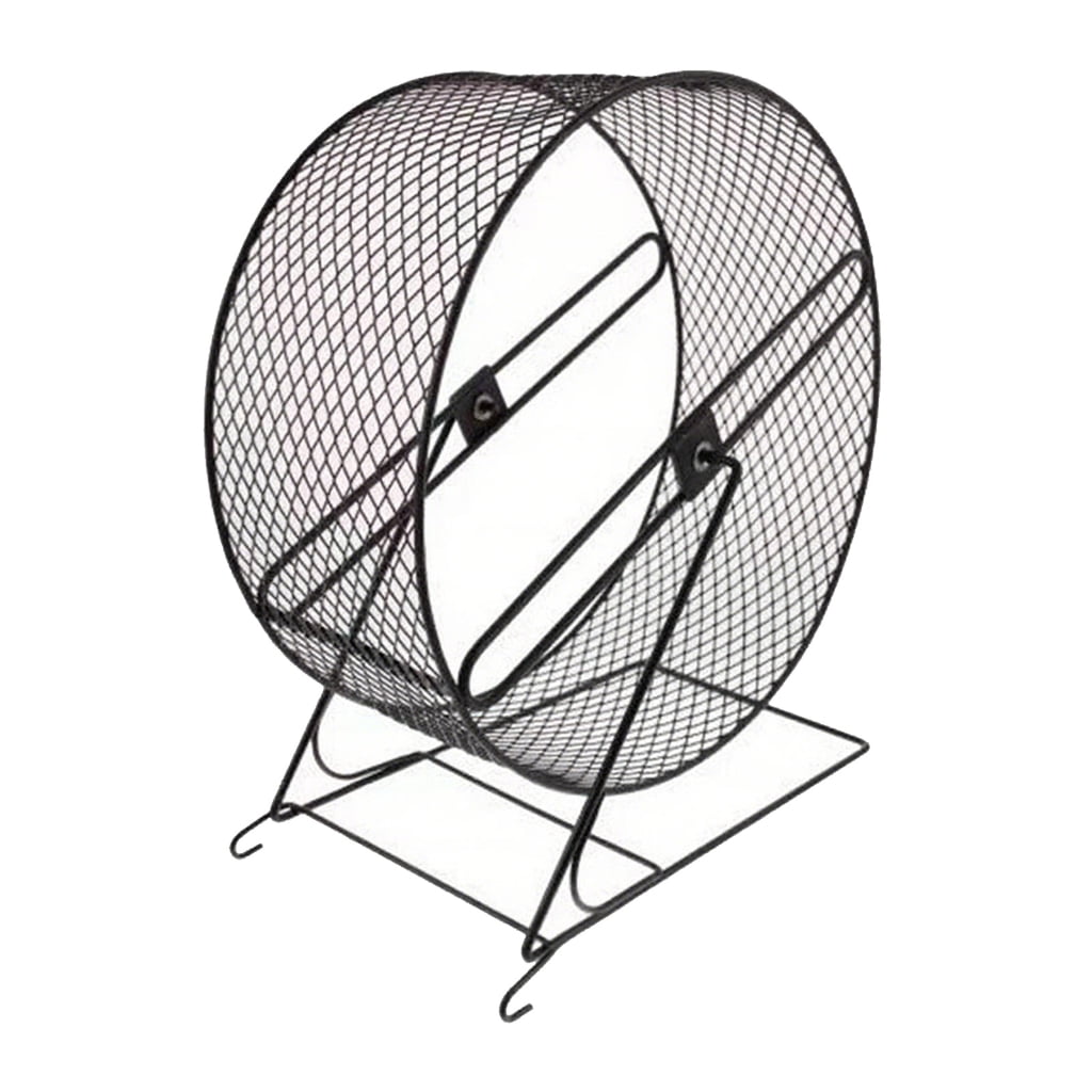 PatungKu Calm Small Pet Running Wheel Iron Building For Hamsters Squirrels Unguis Crushing And Exercise