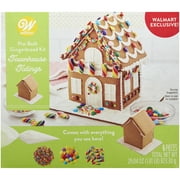 Wilton Pre-Built Townhouse Tidings Christmas Gingerbread Kit, 6-Piece