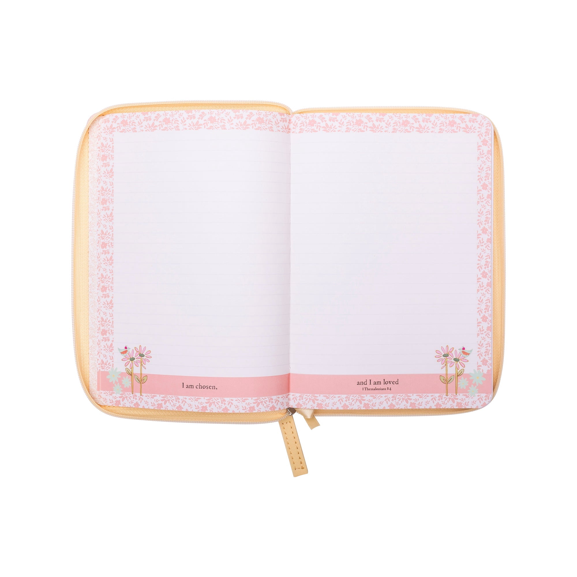 Zippered Faux Leather Journal: Be Still and Know Psalm 46:10