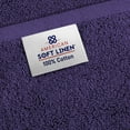 thumbnail image 6 of American Soft Linen Luxury 40x80 Oversized Bath Sheet, 100% Cotton XL Turkish Bath Sheet Towel, Purple, 6 of 10