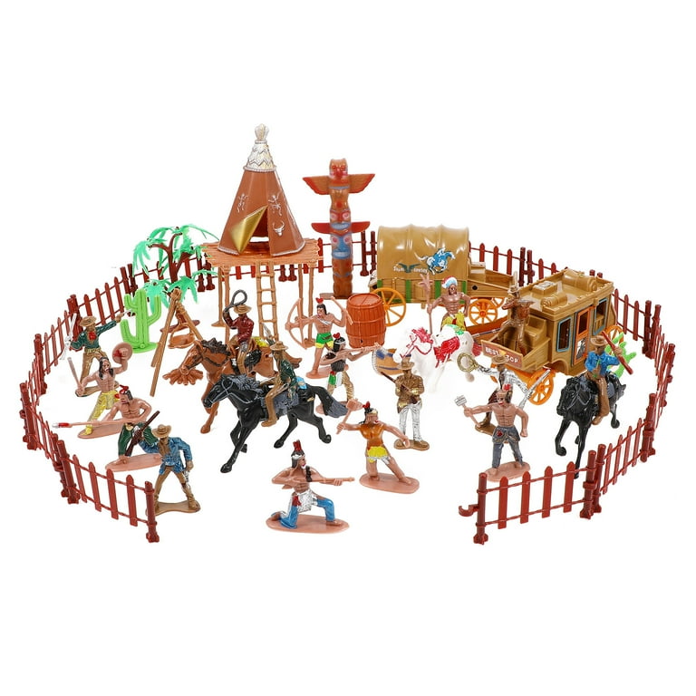 Cowboy and indian playsets outlet