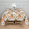 thumbnail image 3 of Happy Thanksgiving Day Square Tablecloth,Waterproof Square Table Cover,Wipeable Spillproof Washable Table Cover for Home Kitchen Party Decor 42"X42"(107x107cm), 3 of 6
