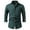 Blue, variant on Mens Casual Button Down Denim Shirts Long Sleeve Untucked Stretch Wrinkle-Free Dressy Causal Shirt Blouses