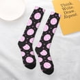 thumbnail image 6 of Bingfone Compression Socks for Women and Men Long Socks for Running Athletic Cycling Nurse-Pink Groovy Disco Ball, 6 of 8