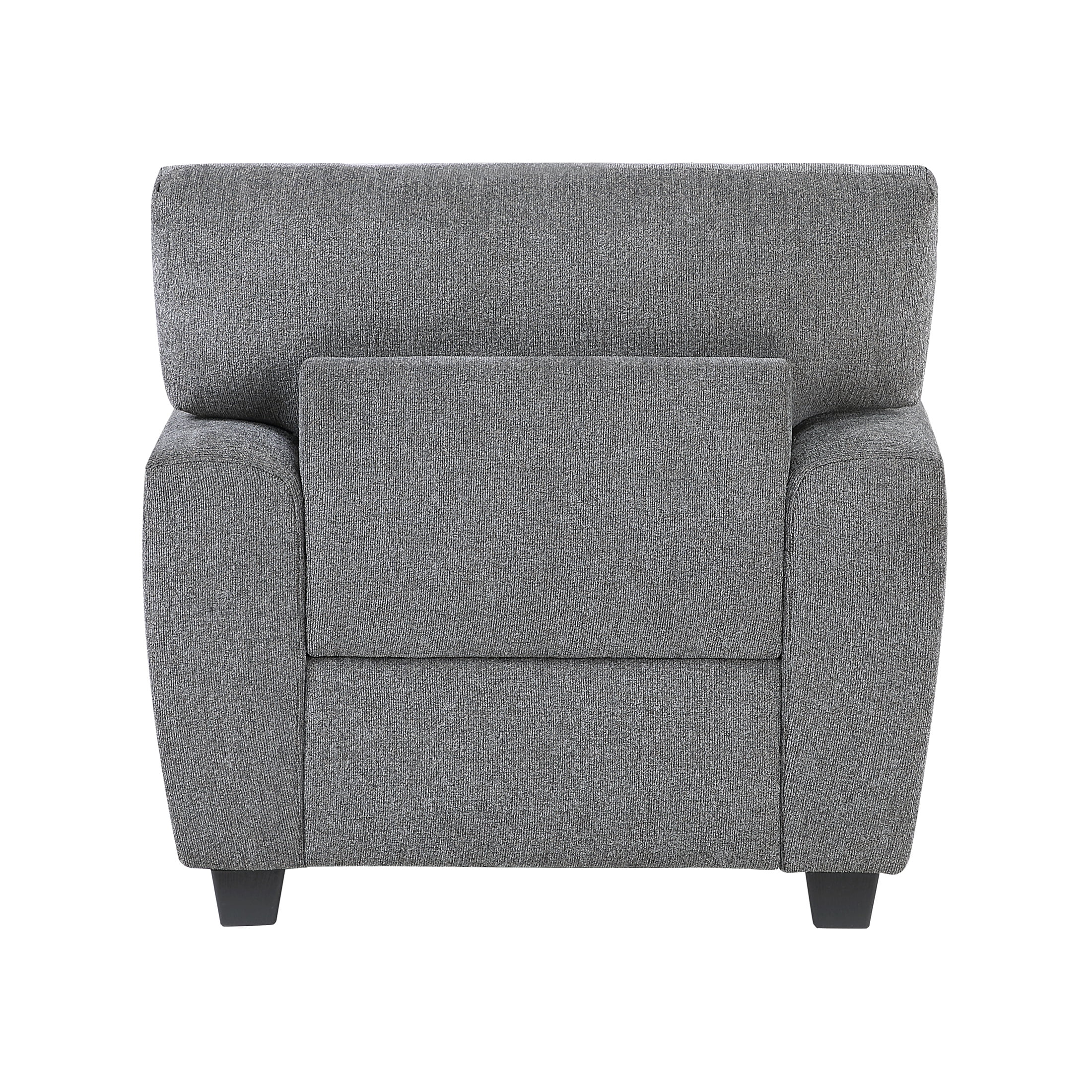 OakvillePark Eldertide Chenille Accent Chair with Nailhead Trim, Dark Gray