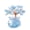 Blue, variant on ZFSBZBS Healing Crystals Rose Quartz Crystal Tree with Glass Base Handmade Natural Gemstone Life Tree Mini Bonsai Money Trees Good Luck Home Office Desk Decor,Pink