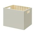 thumbnail image 2 of Book Storage Box, Stackable Book Storage Box with Dual Side Handles, Collapsible Storage Box, Large Capacity, Multifunctional Use, 50KG Load Bearing, 2 of 7