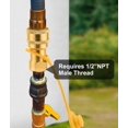 thumbnail image 4 of WADEO 1/2 Inch QDD LP Gas Quick Connect Fittings with Male Insert Plug, 1/2 Inch Natural Gas Propane Quick Disconnect Kit, NOT 3/8, 4 of 8