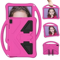 Allytech Kids Case for Lenovo Tab E10 10.1-Inch TB-X104F, Soft Rubber EVA Lightweight Shockproof Handle Drop Protection Kickstand Kids Friendly Kids Proof, Rose