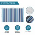 thumbnail image 6 of Blue Green Striped Placemats Set of 8, Colorful Abstract Vertical Lines Art Placemats for Dining Table, Place Mats for Kitchen Tabletop, Waterproof Wipeable Dining Table Mats Set, 6 of 9