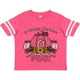 thumbnail image 3 of Inktastic In October We Wear Pink with Ribbon and Pink Pumpkins Boys or Girls Toddler T-Shirt, 3 of 5