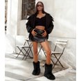 thumbnail image 6 of Women Y2K Faux Fur Short Boots Black, Fluffy Furry Warm Snow Boots Comfortable Outdoor Flat Shoes, 6 of 6