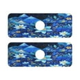 thumbnail image 2 of Blue Dream Flowers Extra Long Silicone Algae Sink Mat 30x5.4in 2 Pack Waterproof Pad for Large Faucets, RV and Bathroom Sink, 2 of 10
