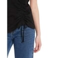 thumbnail image 4 of Time and Tru Women's Sleeveless Cotton Knit Cinch Top, Sizes XS-XXXL, 4 of 5