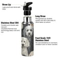 thumbnail image 3 of ALAZA Doodle Puppy Dog Water Bottle Insulated Flask Stainless Steel Straw Lid 20 oz, 3 of 6