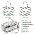 thumbnail image 2 of Large Capacity Tote Bag,White Cartoon Dinosaurs Volcanoes Pattern Handbag Fashion Luxury Tote Bag,15.7"x13"x 5.1" Inches,Laptop Compatible, 2 of 6