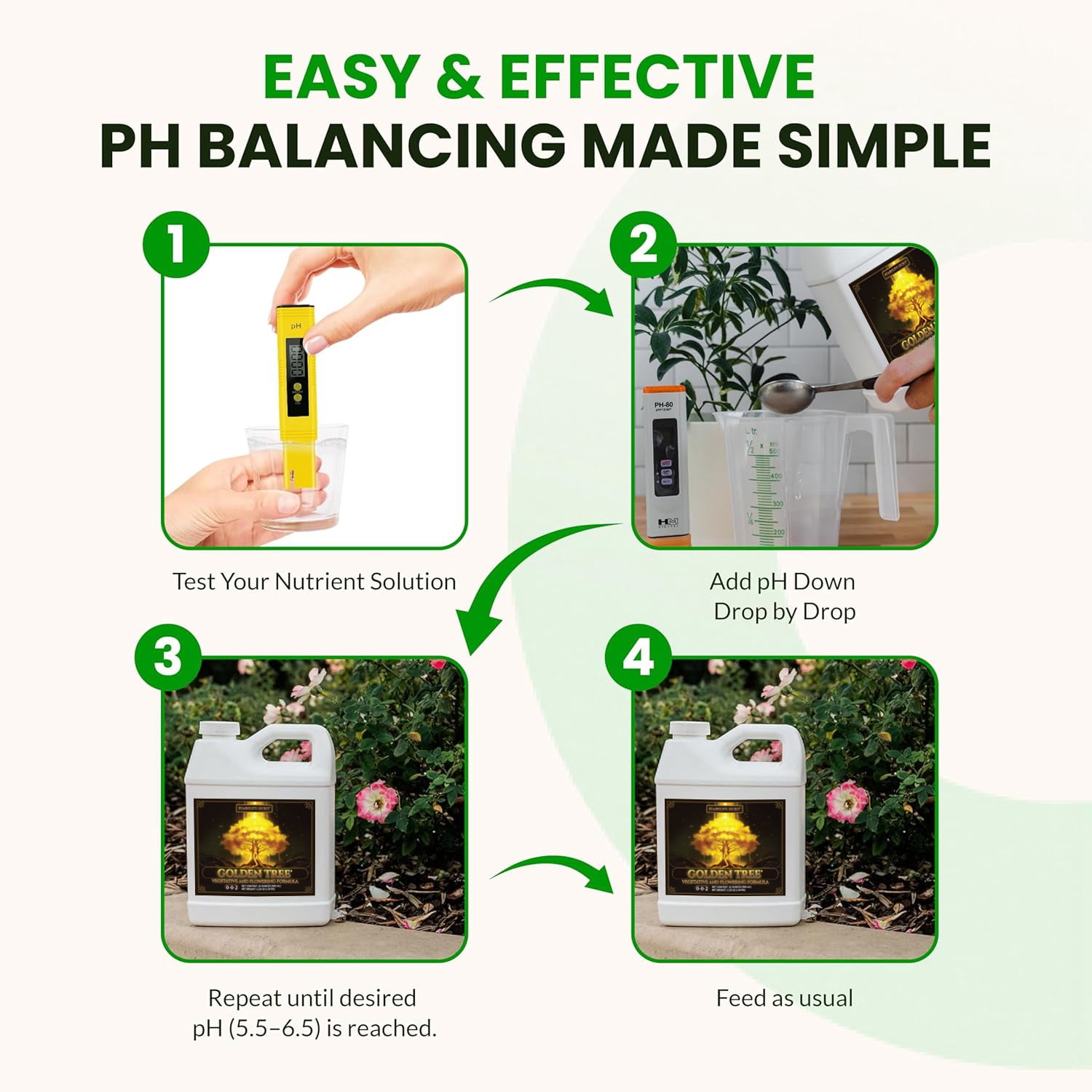 Humboldts Secret Golden Tree Liquid Plant Food | Enhances Growth Indoors or Outdoors | All-in-One Plant Nutrients for Vegetables, Trees, Flowers, Fruits, Roses, Lawns, Tomatoes | 8 Ounce