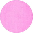 thumbnail image 1 of Ahgly Company Indoor Round Oriental Pink Traditional Area Rugs, 5' Round, 1 of 4