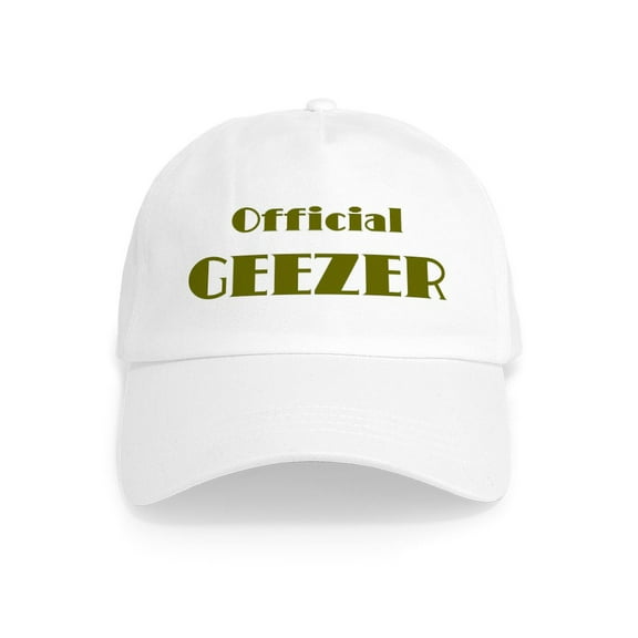 CafePress - Official Geezer Cap - Adjustable 100% Brushed Unisex Casual Cotton Baseball Cap, Beige, 1