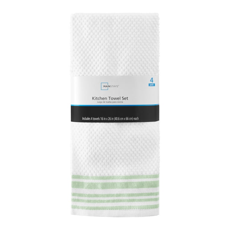 Mainstays 4 pack microfiber stripe kitchen towel hotsell
