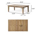thumbnail image 6 of GDF Studio Elmcrest Outdoor Acacia Wood Coffee Table, Light Brown, 6 of 9