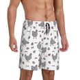 thumbnail image 2 of Balery Funny Chicken Pantalones cortos de pijama de punto de algodón para hombre con cinturilla y bolsillos-Small, 2 of 6