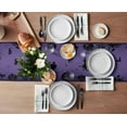 thumbnail image 3 of Halloween Purple Bat Modern Table Runners Holiday Party Wedding Decoration Tablecloth Living Room Dining Table Accessories, 3 of 5