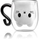thumbnail image 1 of Tazas de gato, taza de café y té de vidrio de doble pared, lindas, para graduación, San Valentín, Día de la Madre, Pascua, Halloween, Navidad, regalos para mujeres, esposas, mamás, niñas, maestras., 1 of 5