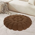 thumbnail image 1 of Cojín de forma de , almohadilla de silla, suave y decorativo lindo cojín de piso, almohada de lanzamiento para balcón, sala de estar, asiento, marrón oscuro, 1 of 8