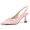 Pink, variant on RONILURN Women’s Kitten Heel Slingback Pumps Pointed Toe Bow Low Heel Dress Shoes Closed Toe Patent Heels for Wedding Office Party