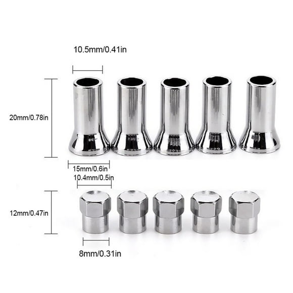 SPRING 10PCS TR413/TR414 Chrome Car Truck Tire Wheel Tyre Valve Stem For All Tires 2024 Hot Sale Brand New And High Quality